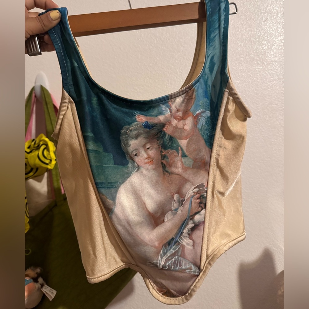 Artistic Print corset top